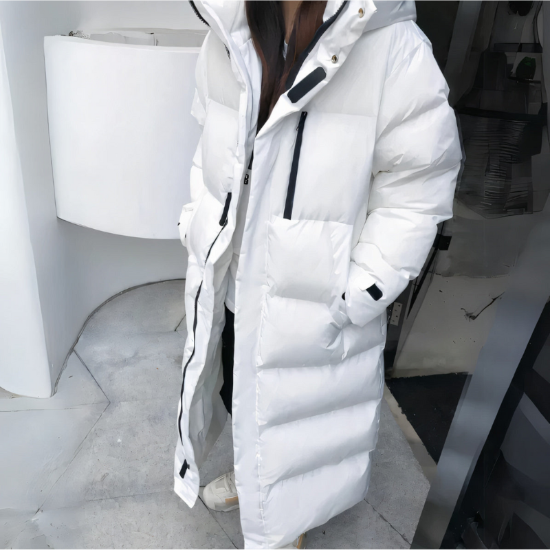 Lauren | Manteau D'hiver Pour Femmes | Long | Noir | Blanc