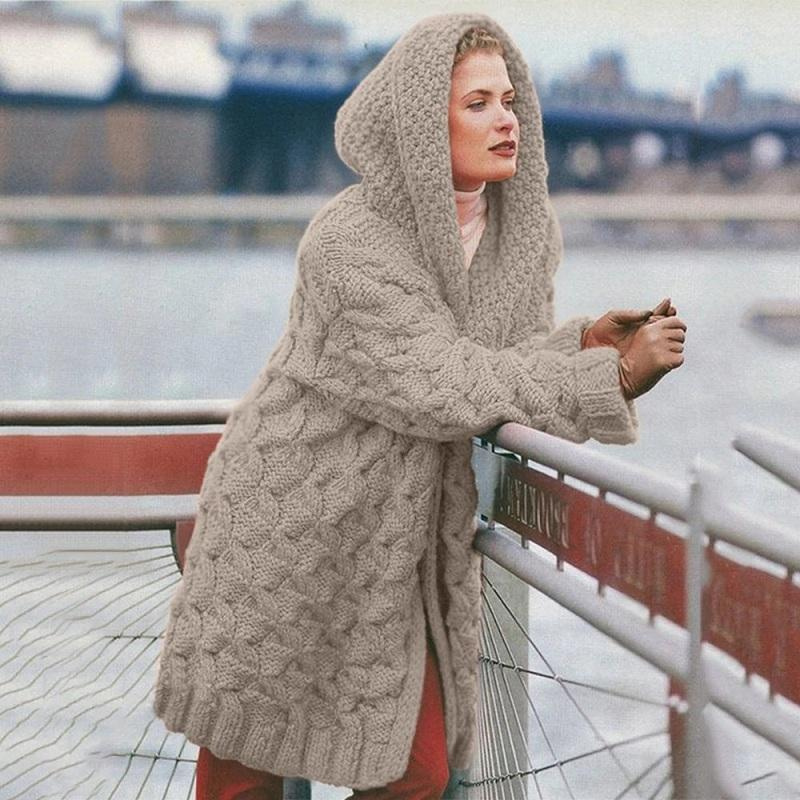 Violet | Cardigan Long Pour Femmes | Capuche