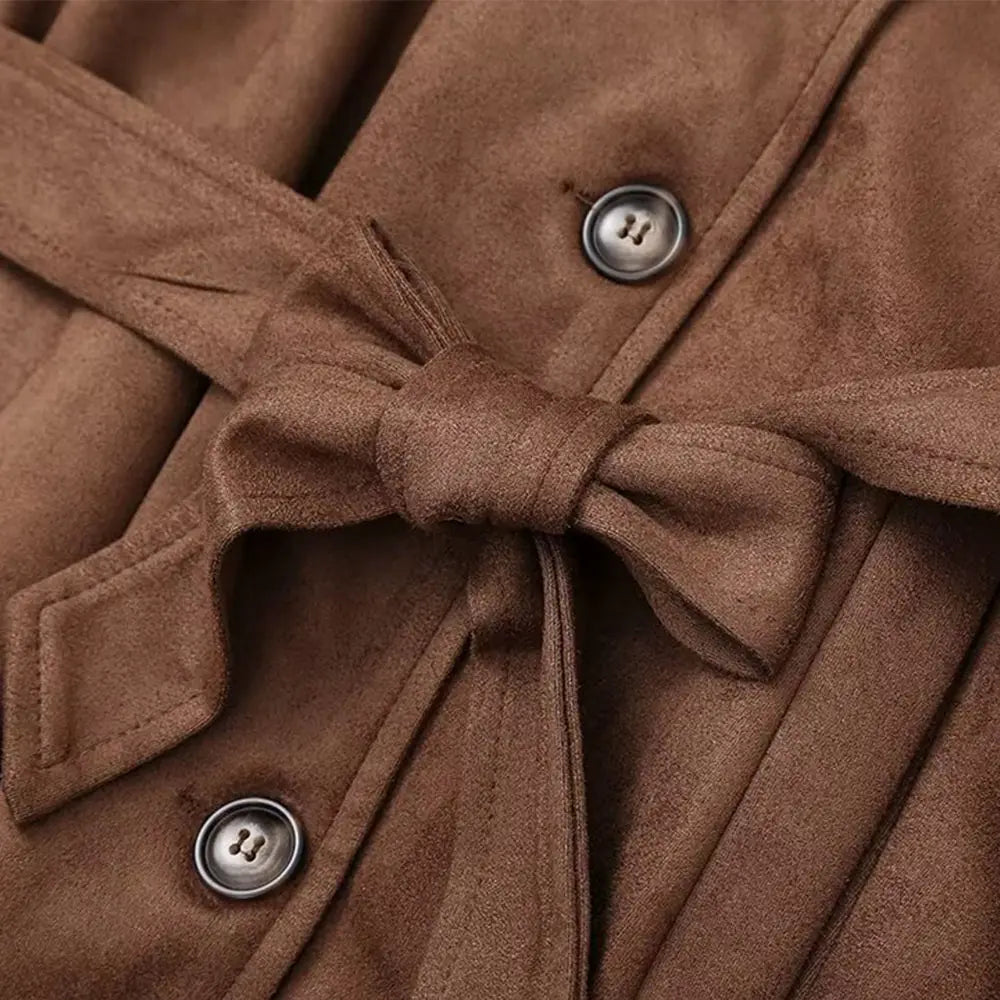 Molly | Trench-coat en faux daim