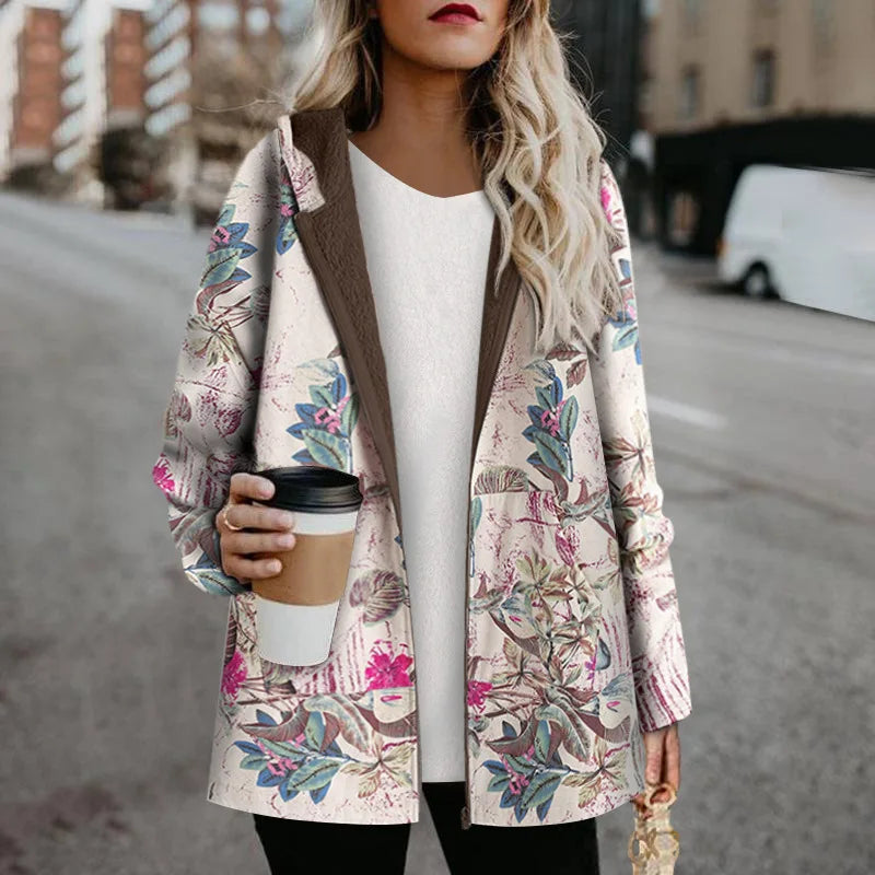 Adelia | Veste d'hiver à imprimé floral