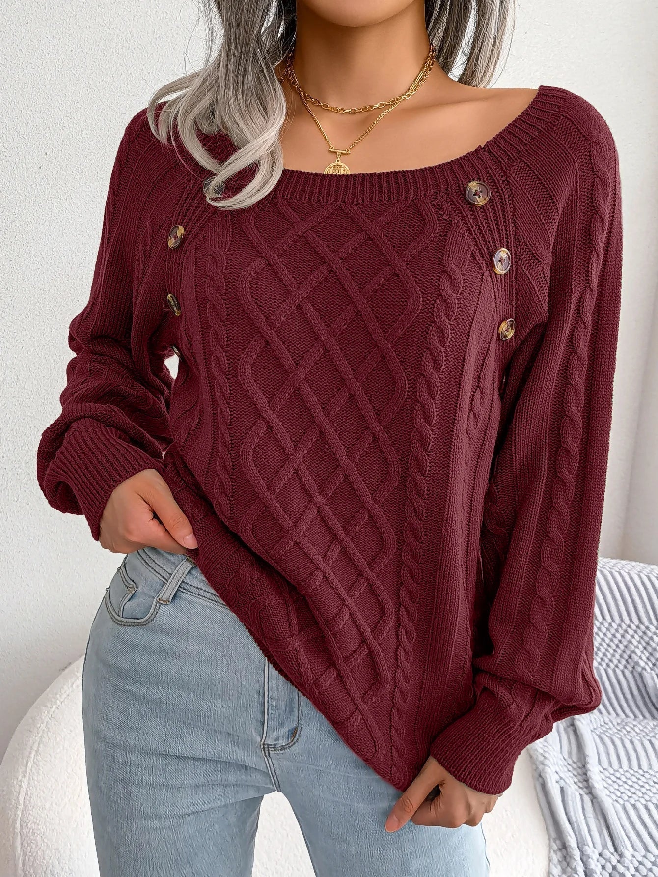 HARMONIE | Pull torsadé sophistiqué
