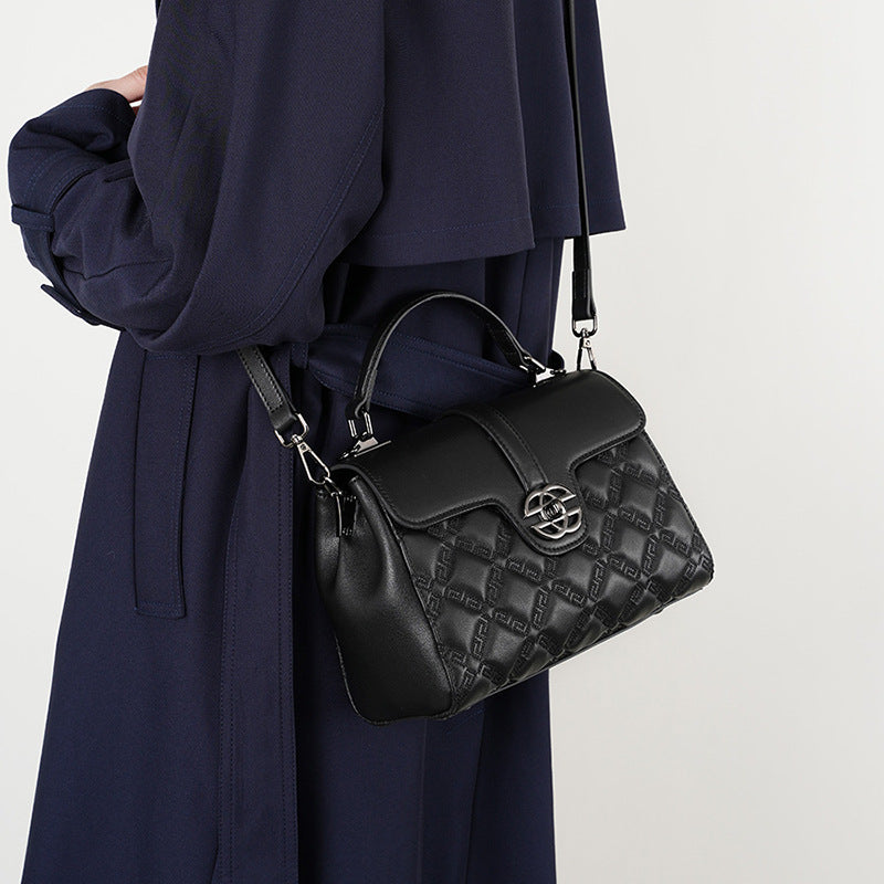 NADINE | Sac à main en cuir matelassé