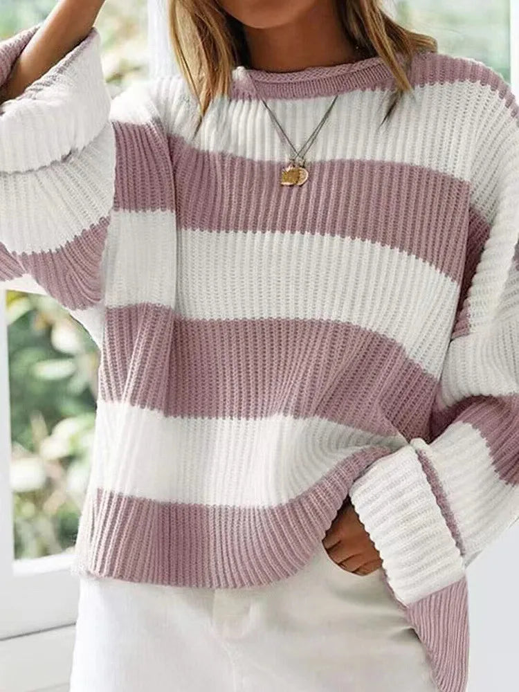 SÉLÉNA | Pull oversize à rayures