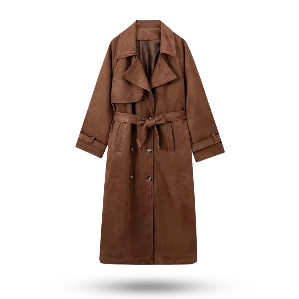 Molly | Trench-coat en faux daim