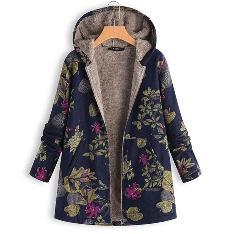 Adelia | Veste d'hiver à imprimé floral